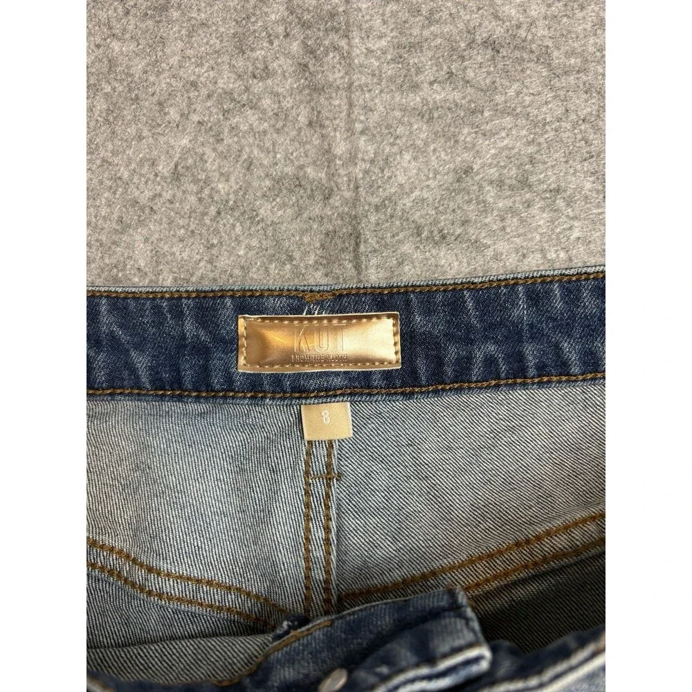 KUT from the Kloth Jane High Rise Shorts Size 8 Denim Shorts Light Wash